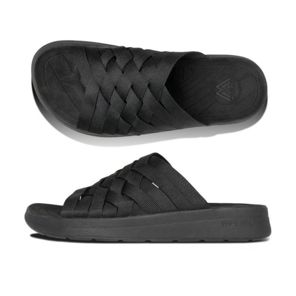 Malibu Zuma Black Sandals - Men’s 10